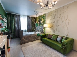 Вечнозеленая спальня. Телепередача "Про декор". Фото 5.